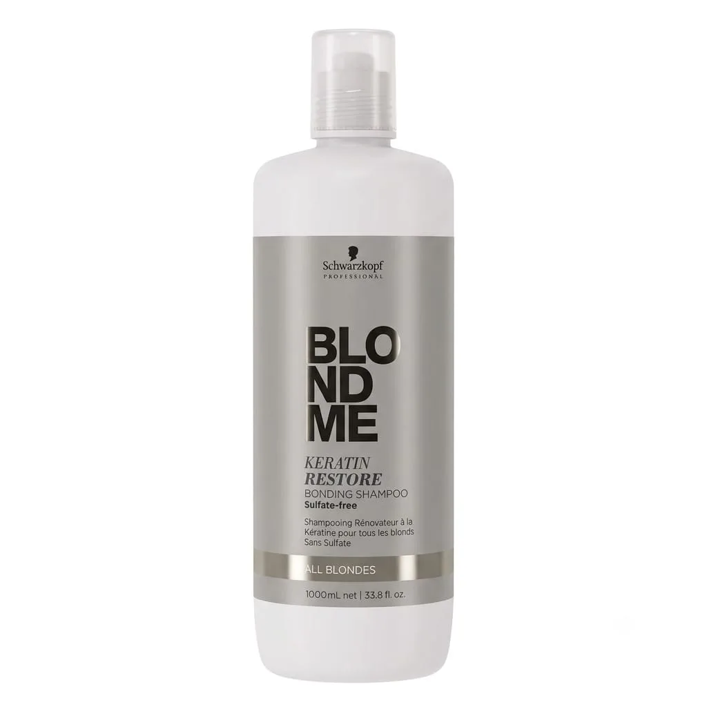 SCHWARZKOPF BLONDME KERATIN RESTORE SHAMPOO SULFATE FREE 1L